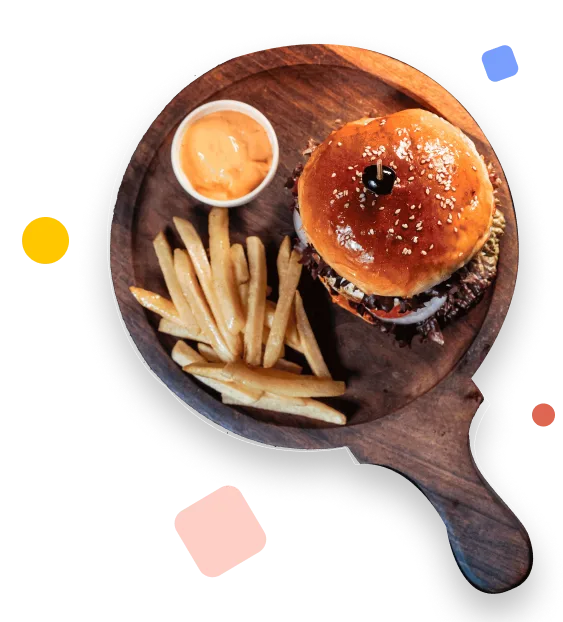 バーガー装飾画像
